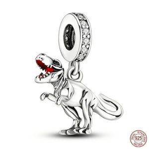 T-rex Dinosaur Charm Stamped S925